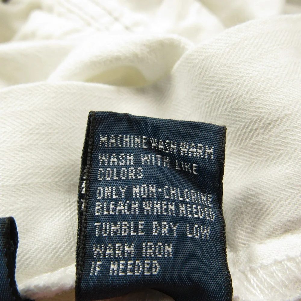 Vintage Polo Ralph Lauren Shorts Mens 36x9 Soft White Sanforized Cotton Utility‎